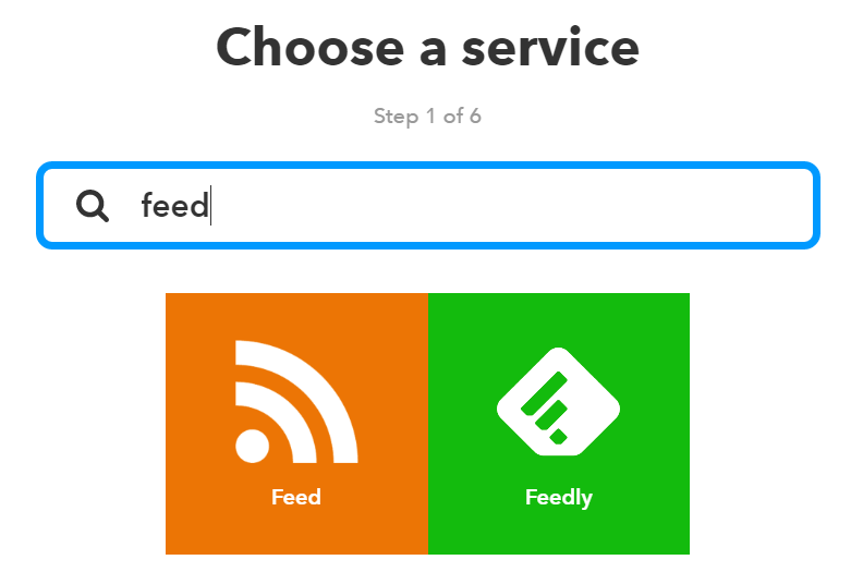 Choose a service